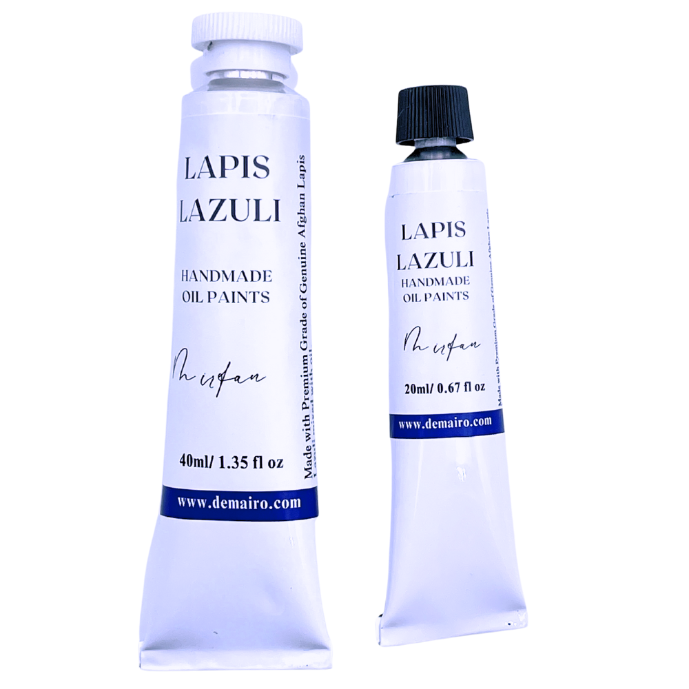 Lapis Lazuli Fra Angelico Blue Shade Handmade Oil Paints 40 ml / Linseed Oil / Fra Angelica