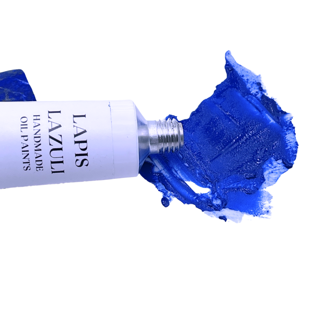 Lapis Lazuli Fra Angelico Blue Shade Handmade Oil Paints 40 ml / Linseed Oil / Fra Angelica